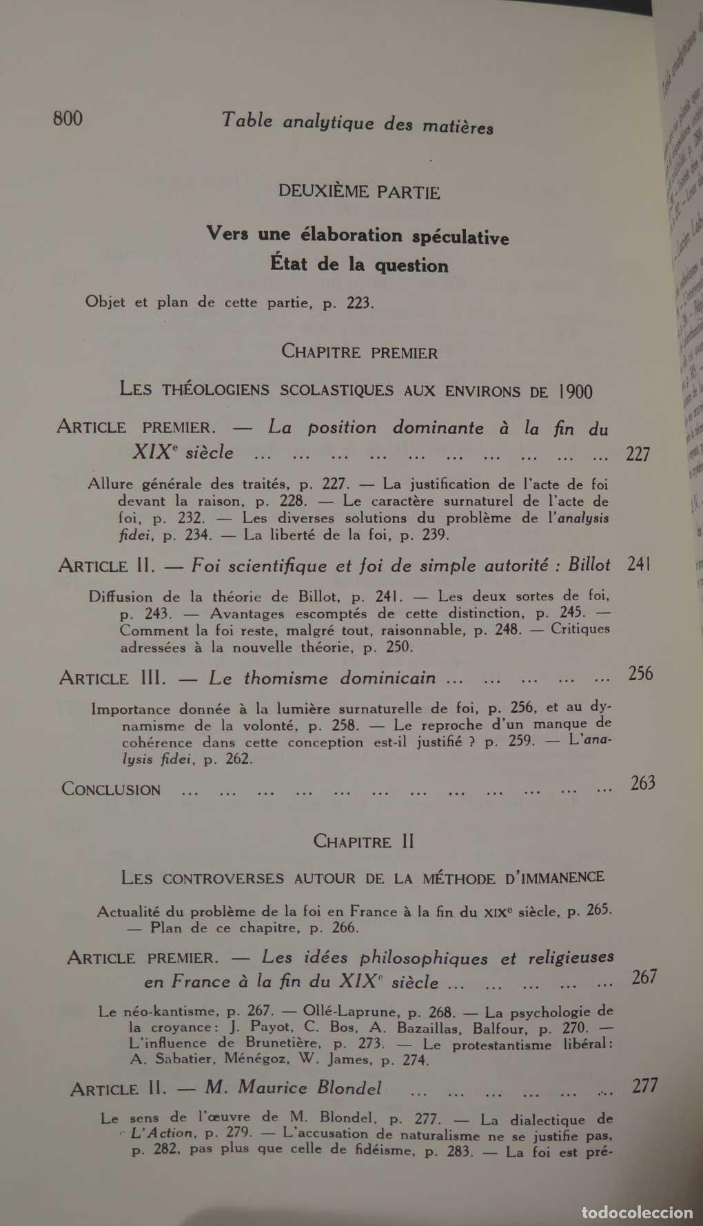 Libros de segunda mano: ROGER AUBERT LE PROBL&Eacute;ME DE L&acute;ACTE DE FOI - Foto 5