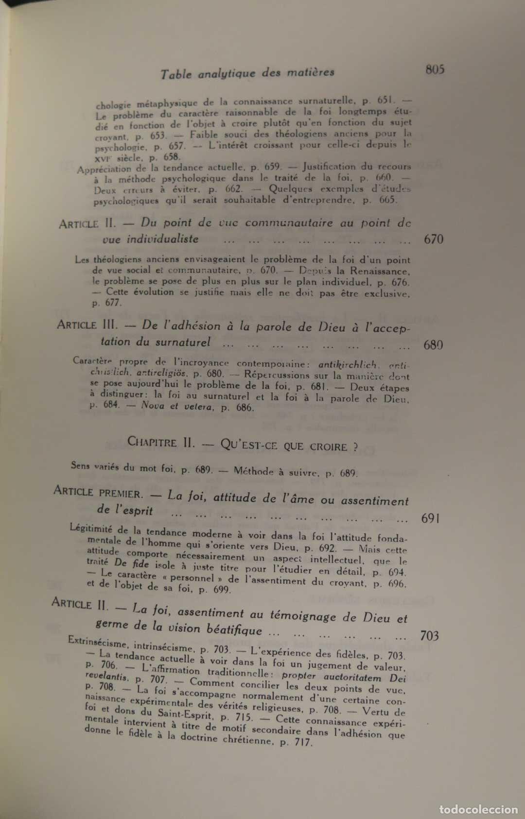 Libros de segunda mano: ROGER AUBERT LE PROBL&Eacute;ME DE L&acute;ACTE DE FOI - Foto 10