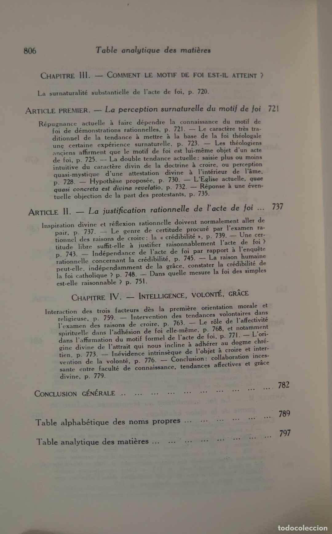 Libros de segunda mano: ROGER AUBERT LE PROBL&Eacute;ME DE L&acute;ACTE DE FOI - Foto 11