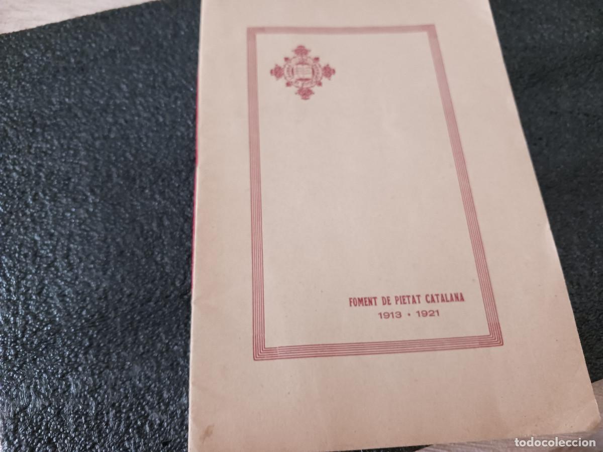 Libros de segunda mano: benediccio i gracies apostoliques del sant pare benet XV a foment de pietat catalana 1921