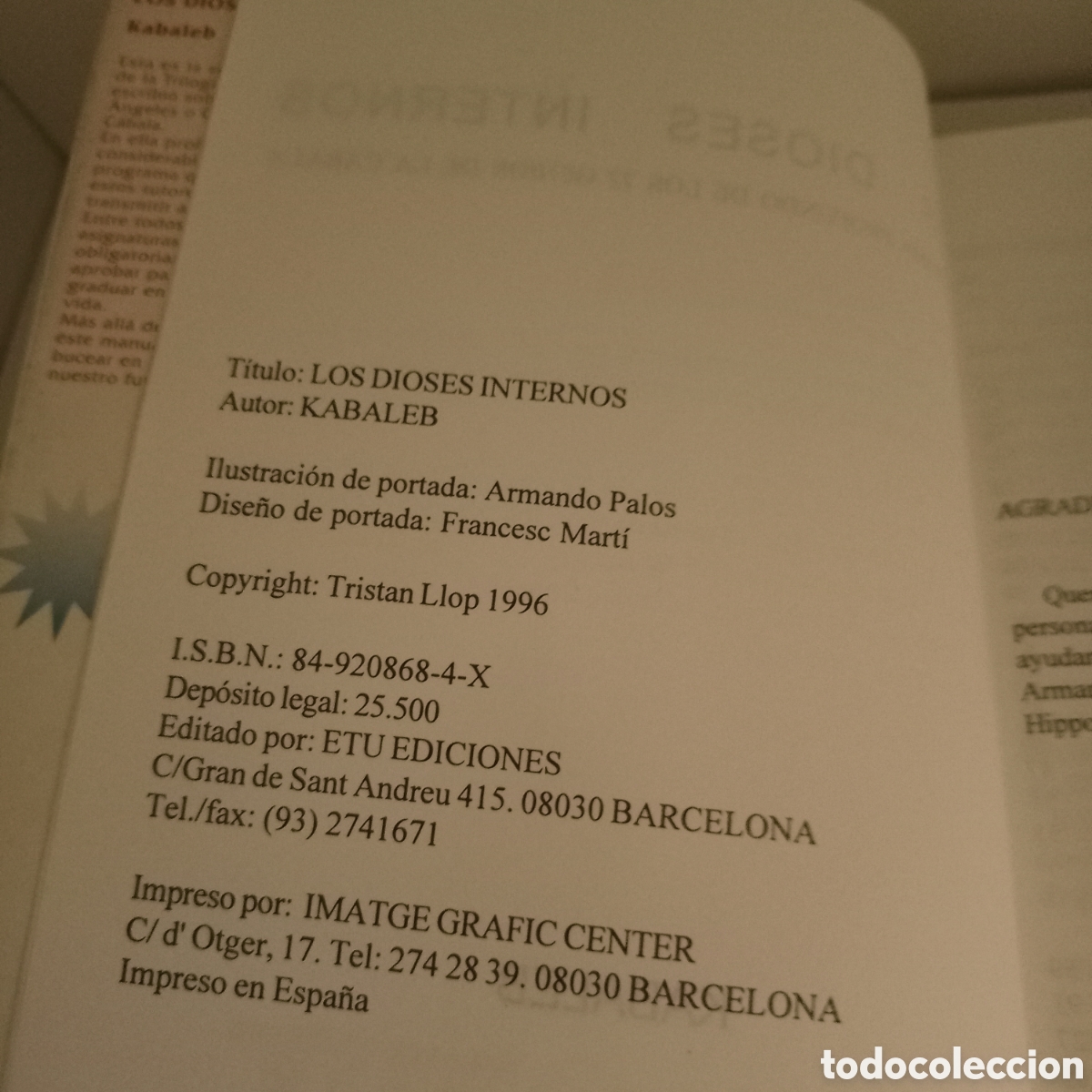 Libros de segunda mano: Los dioses internos. El programa profundo de los 72 genios de la c&aacute;bala - Foto 2
