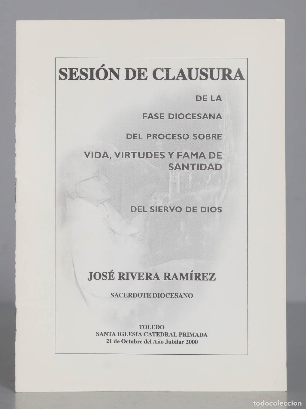 Gebrauchte B&uuml;cher: SESI&Oacute;N DE CLAUSURA DE LA FASE DIOCESANA DEL PROCESO SOBRE VIDA, VIRTUDES Y FAMA DE SANTIDAD DEL SIER