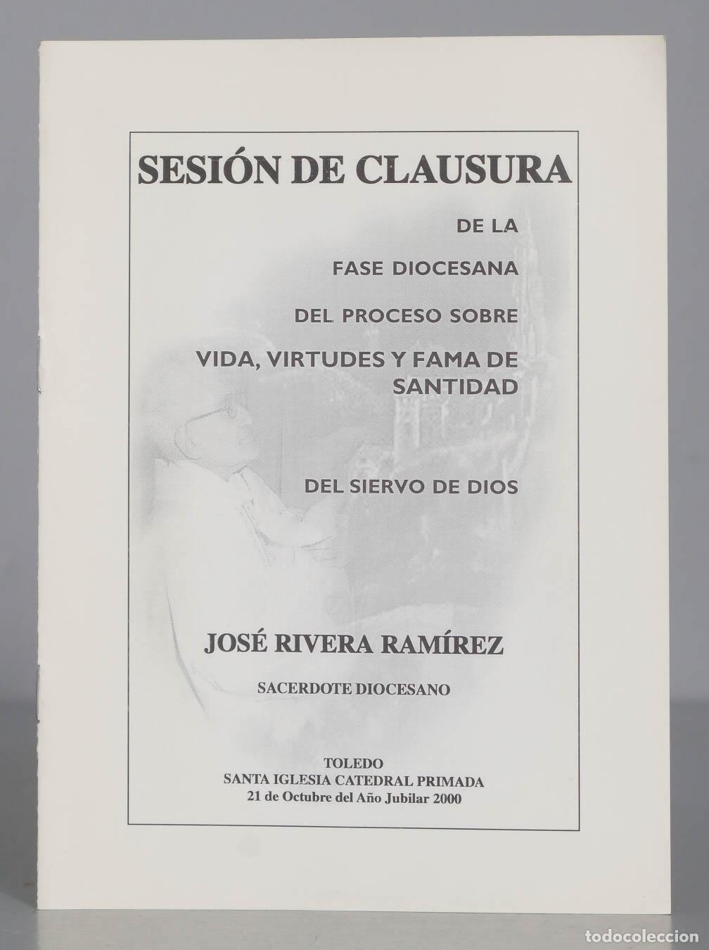 Livres d'occasion: SESI&Oacute;N DE CLAUSURA DE LA FASE DIOCESANA DEL PROCESO SOBRE VIDA, VIRTUDES Y FAMA DE SANTIDAD DEL SIE