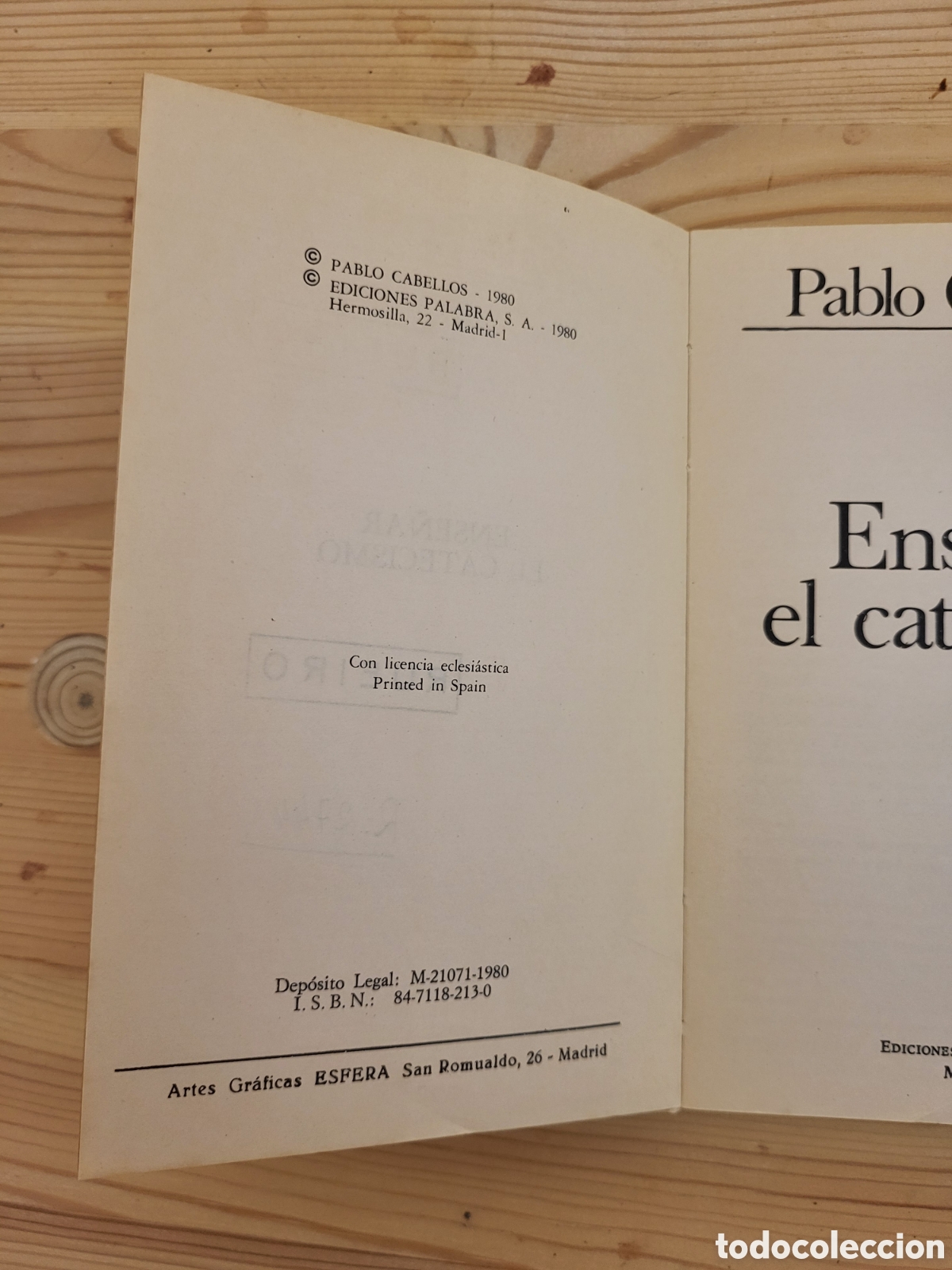Libros de segunda mano: Ense&ntilde;ar el catecismo/Pablo Cabellos - Foto 2