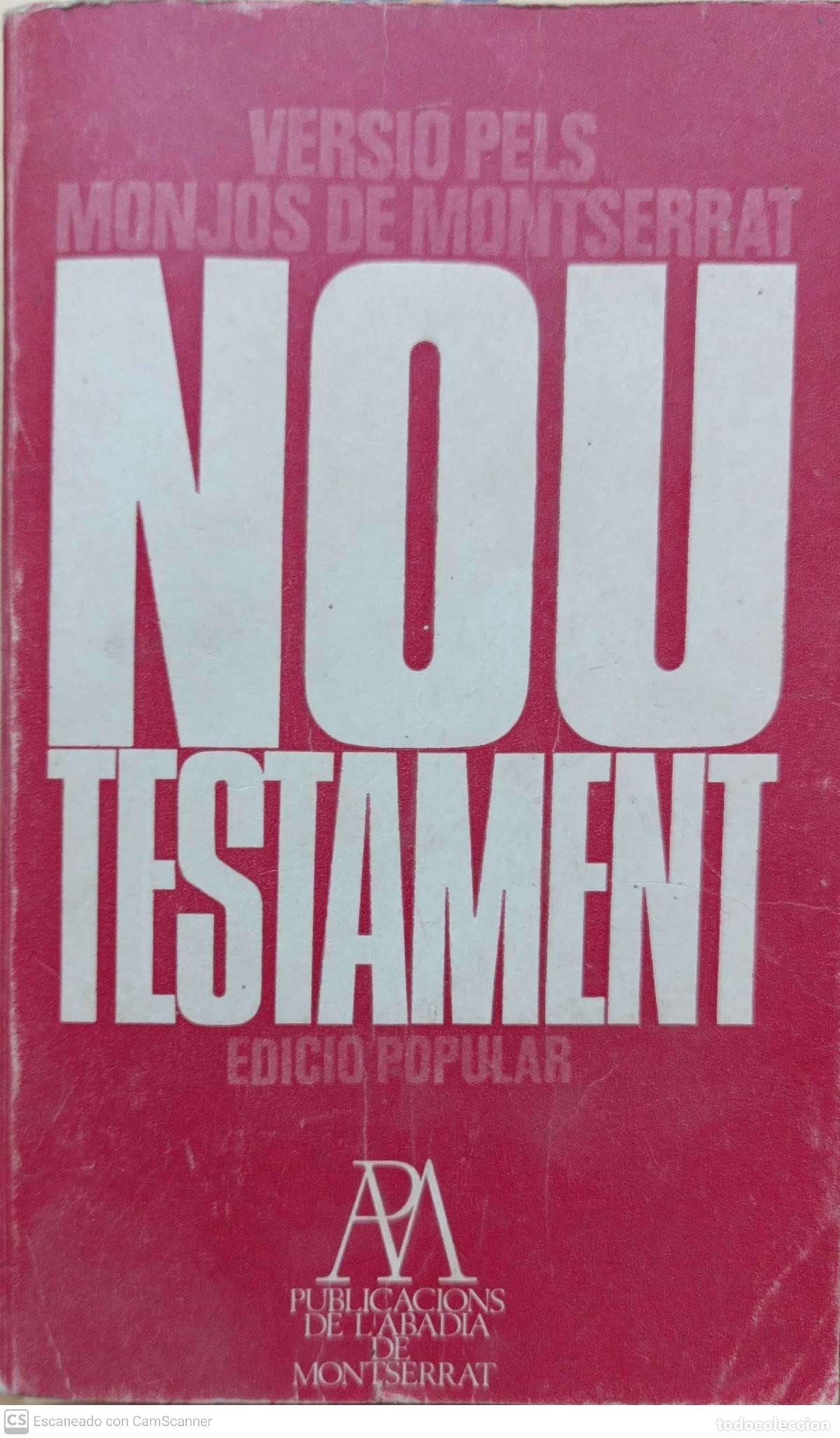 Libros de segunda mano: Nou Testament - Monjos de Montserrat - Foto 1