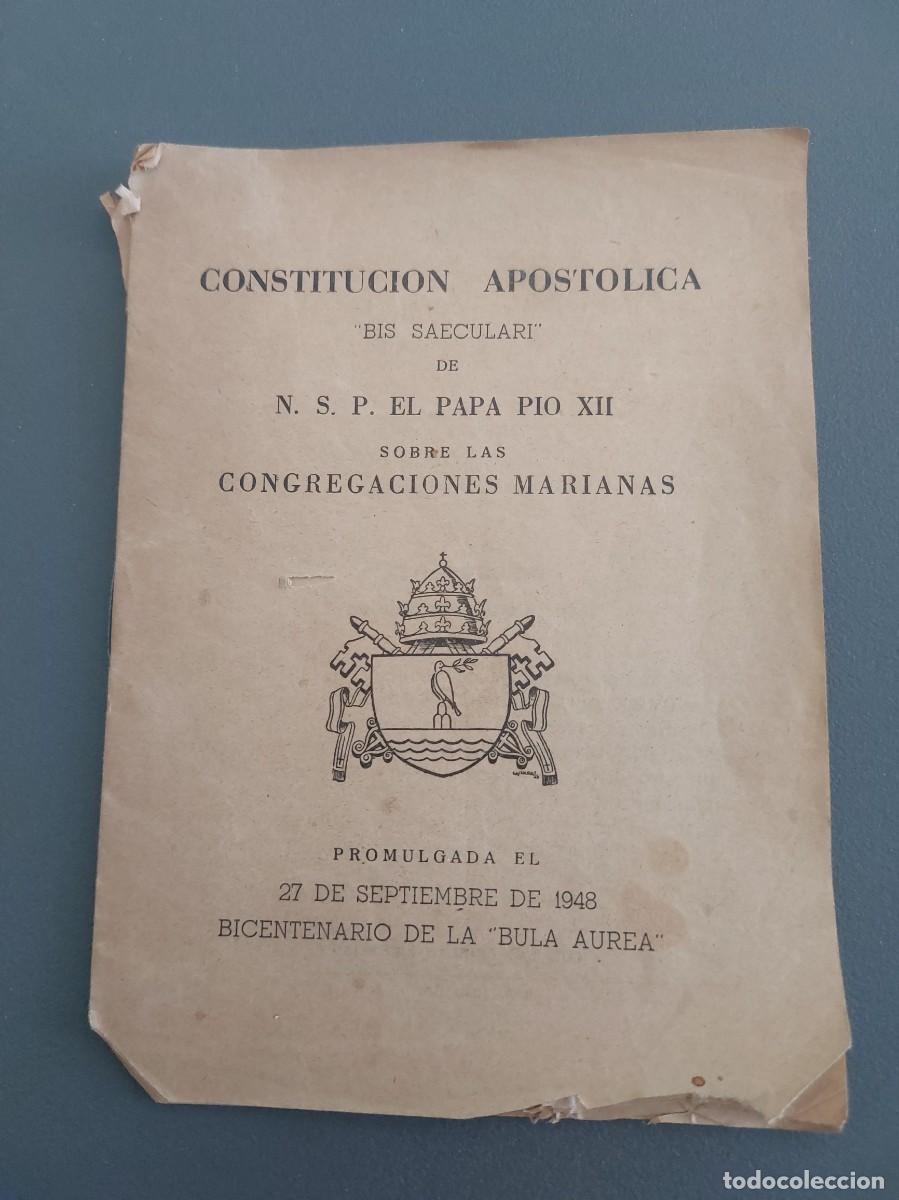 Libros de segunda mano: Constituci&oacute;n apost&oacute;lica - Papa Pio XII - 1948
