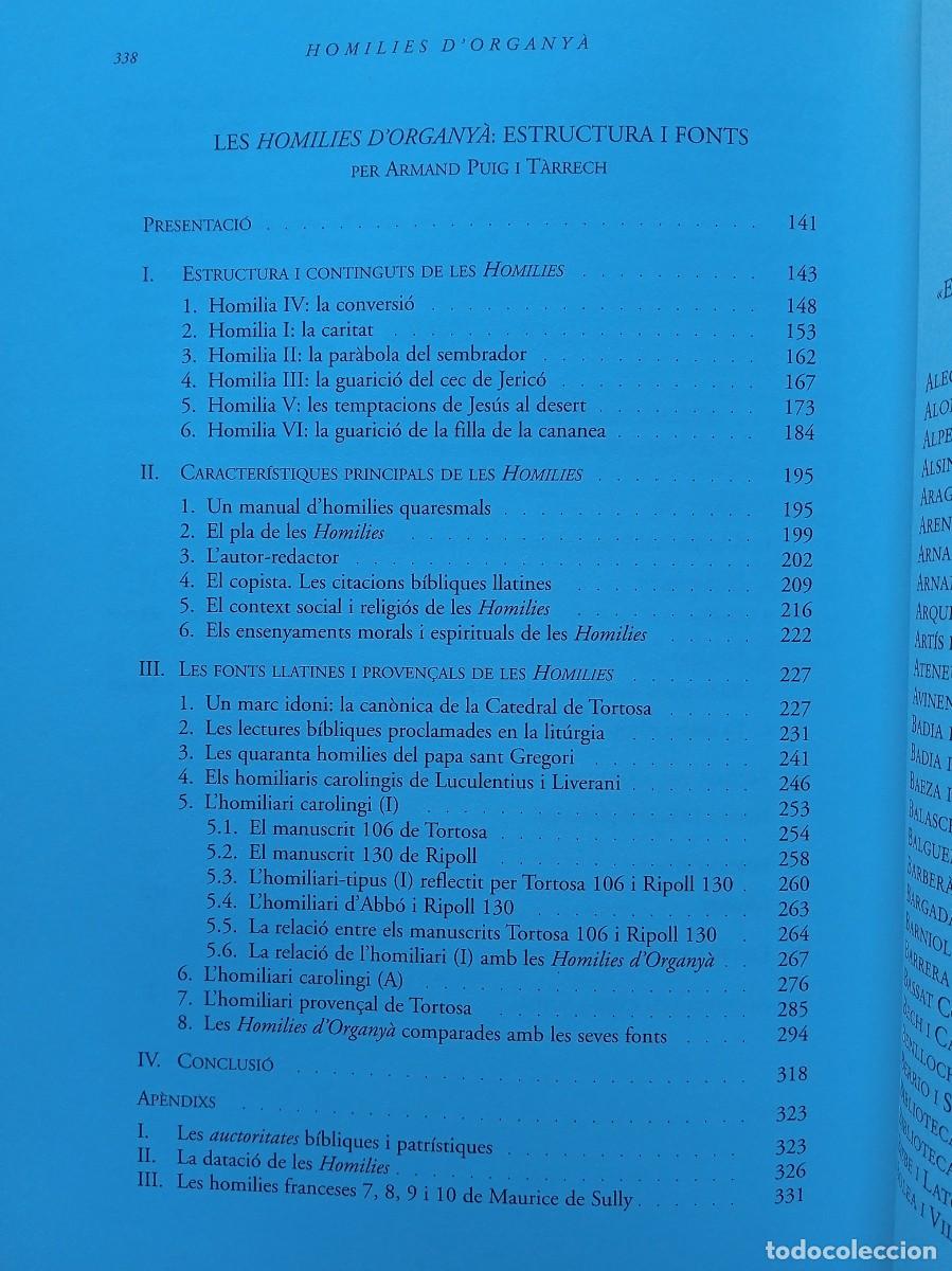 Libros de segunda mano: Homilies dorganya 2001 - Foto 6