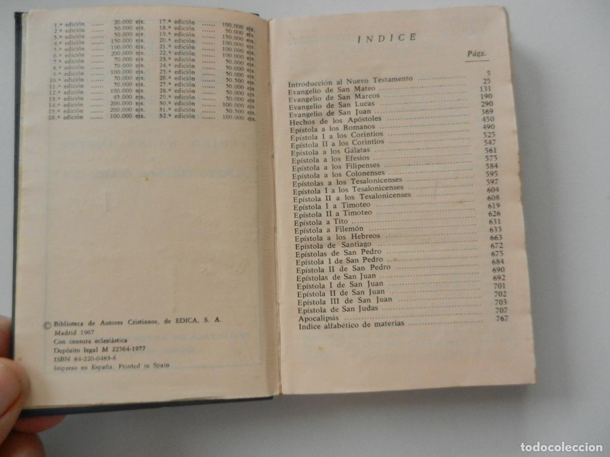 Libros de segunda mano: NUEVO TESTAMENTO - E. N&Aacute;CAR/A. COLUNGA - B.A.C. 1977. - Foto 2