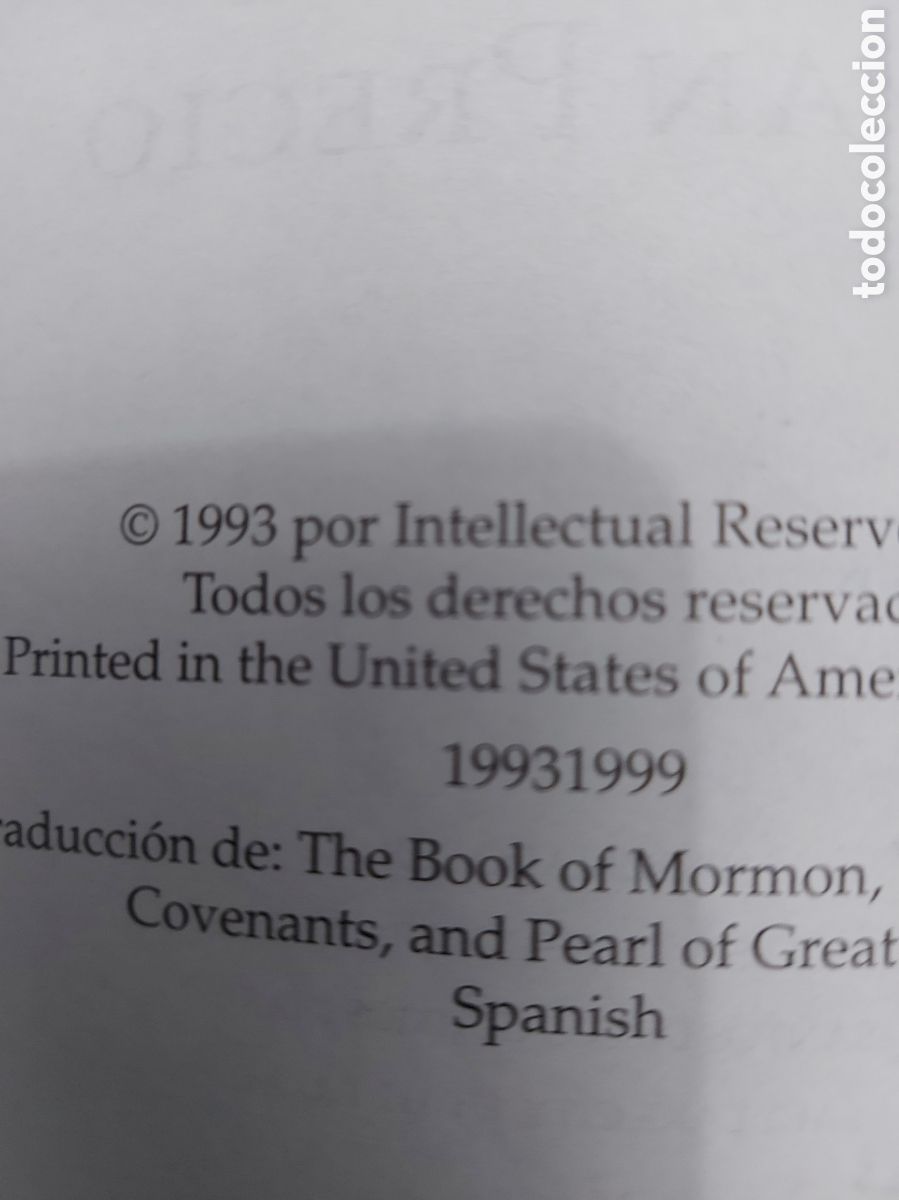 Libros de segunda mano: EL LIBRO DE MORMON a&ntilde;o 1993 - Foto 2