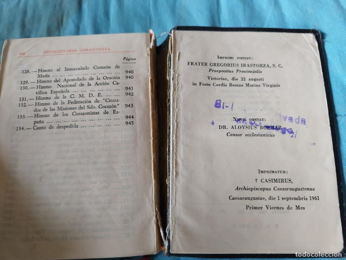 Libros de segunda mano: DEVOCIONARIO CORAZONISTA / / EVA 219 - Foto 12