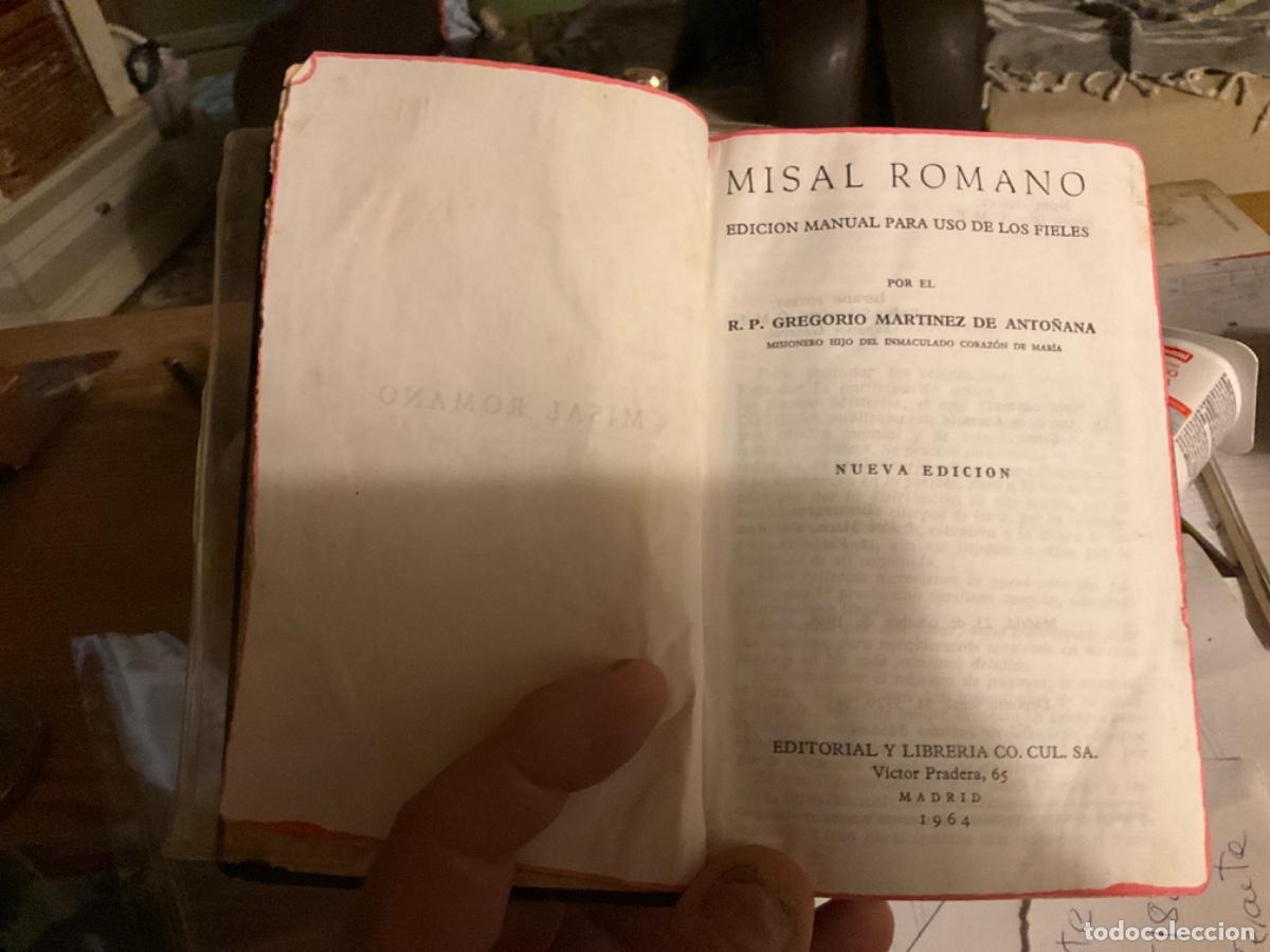 Libros de segunda mano: Pepeca Misal romano. Edici&oacute;n manual para uso de los fieles. Gregorio Mart&iacute;nez de Anto&ntilde;ana.