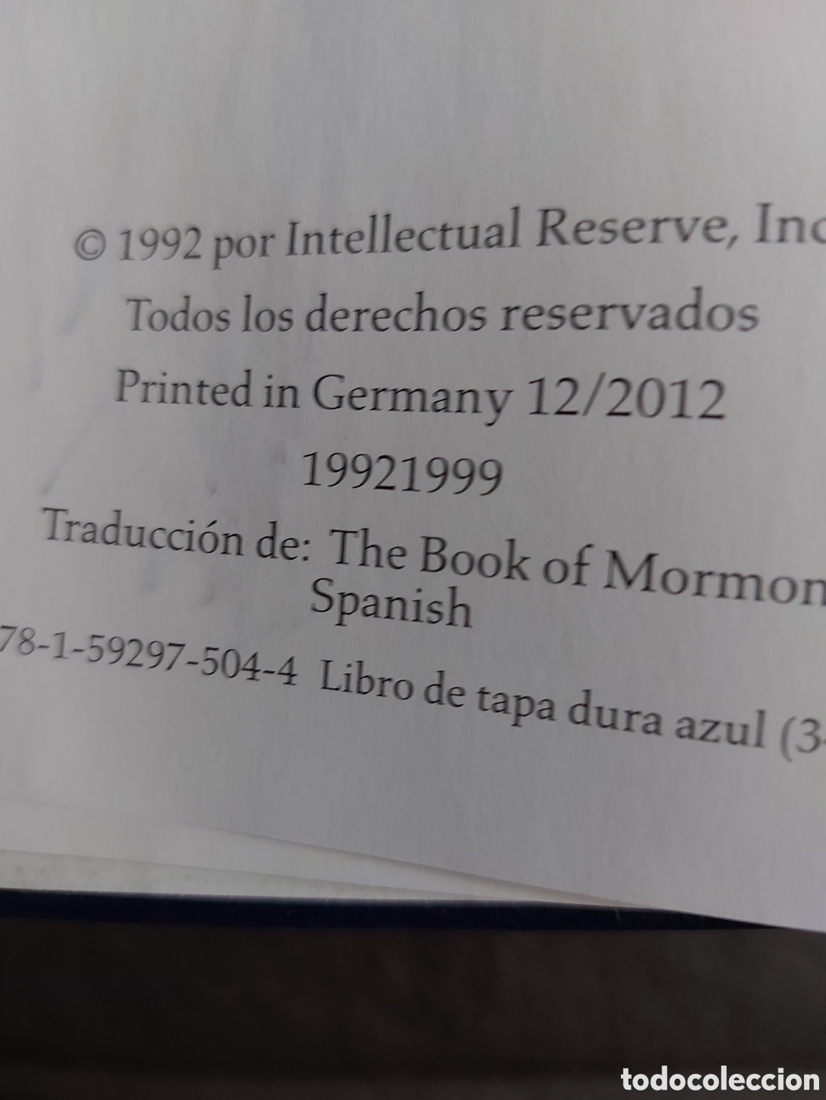 Libros de segunda mano: EL LIBRO DE MORMON a&ntilde;o 2012 - Foto 2