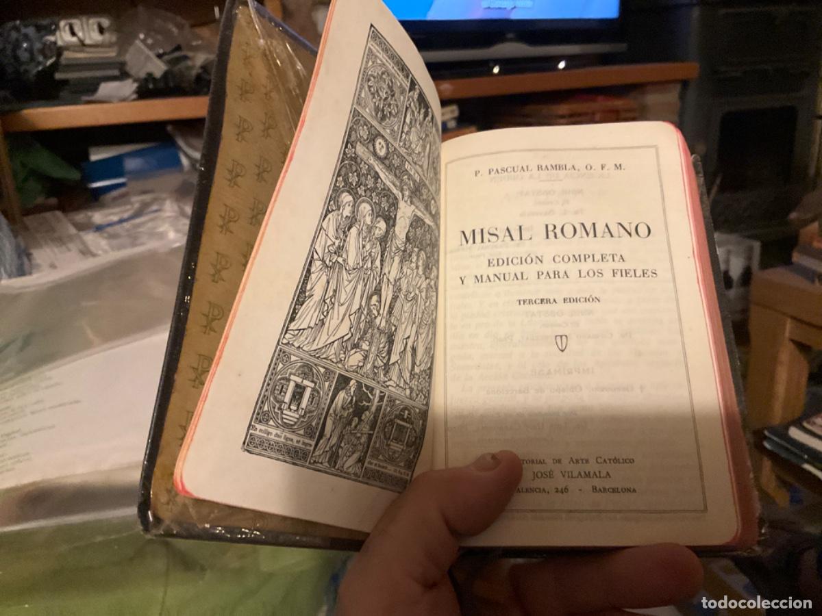 Libros de segunda mano: MISAL ROMANO. Edici&oacute;n completa y manual para los fieles. P. Pascual Rambla, O.F.M