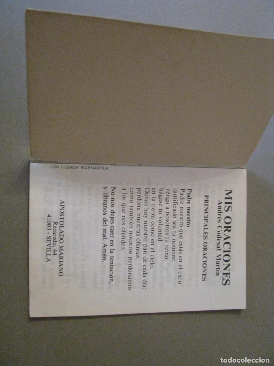 Libros de segunda mano: Mis oraciones. Andr&eacute;s Codesal Mart&iacute;n. - Foto 2
