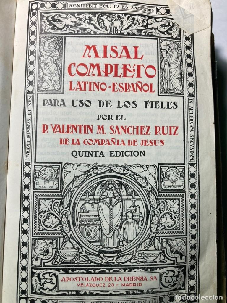 Libros de segunda mano: Libro-Misal completo - Foto 1