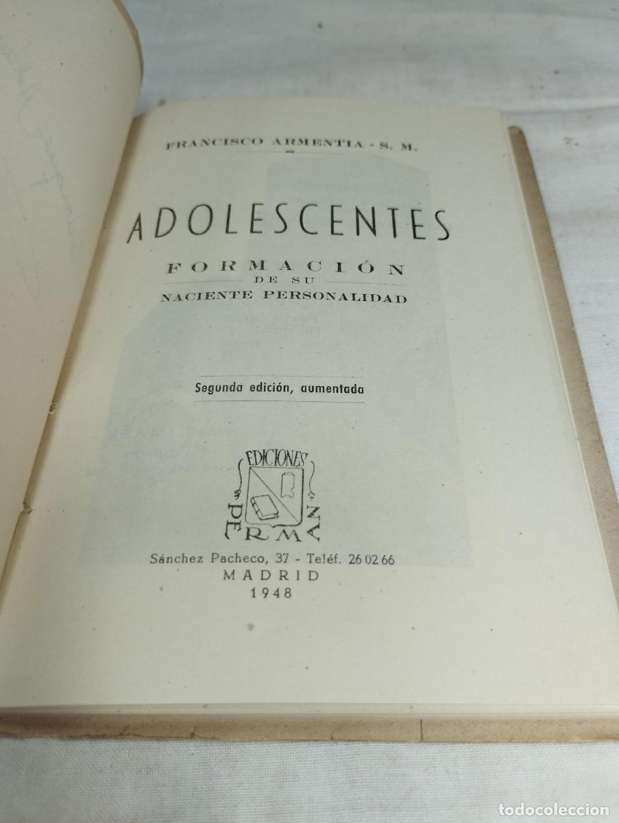 Libros de segunda mano: Adolescentes. Francisco Armentia, 1948 - Foto 2