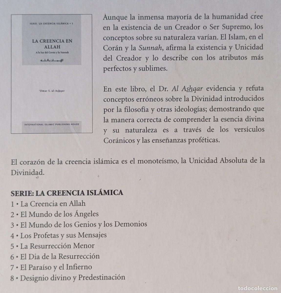 Libros de segunda mano: LA CREENCIA EN ALLAH - AL-ASHQAR - Foto 2