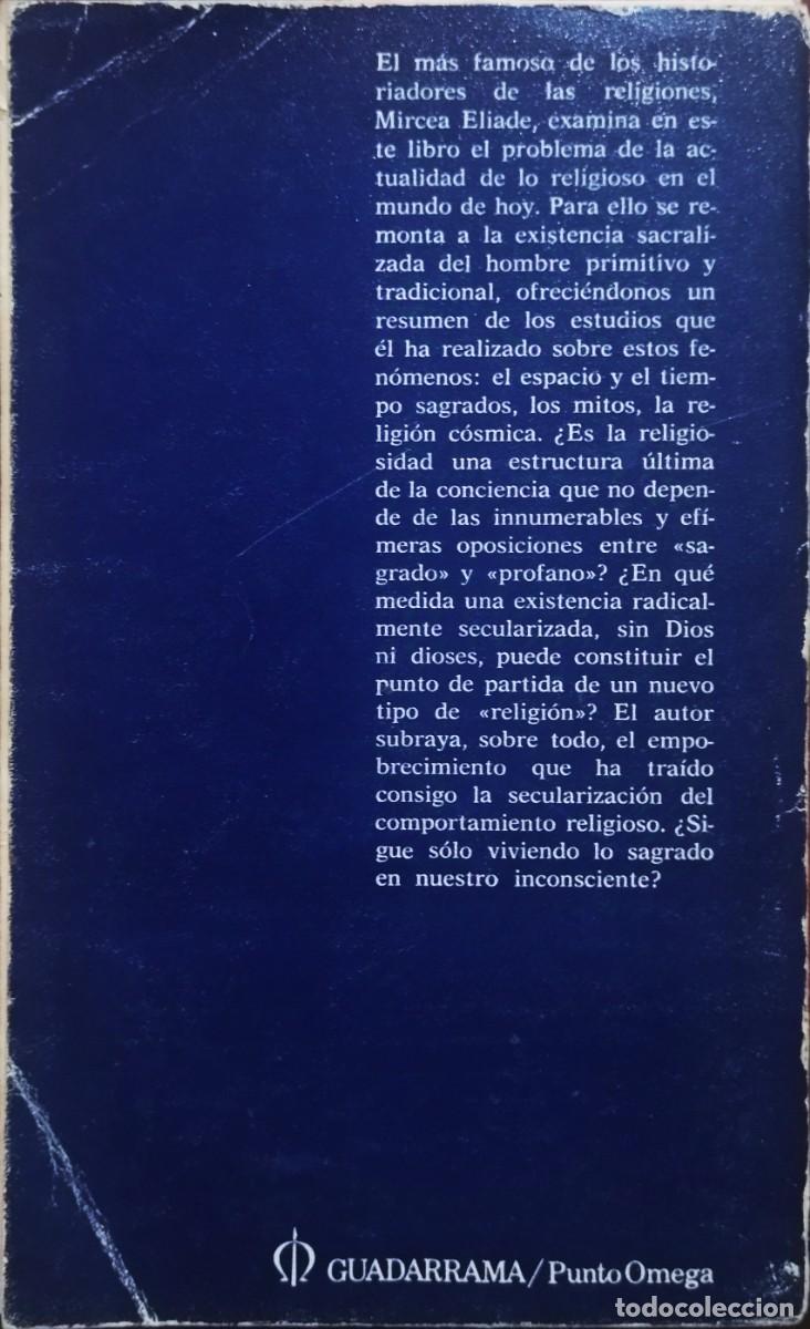 Libros de segunda mano: LO SAGRADO Y LO PROFANO / MIRCEA ELIADE. - Foto 2