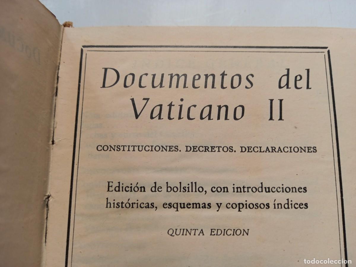 Libros de segunda mano: Documentos del Vaticano II. (Constituciones, Decretos, Declaraciones) 1968. - Foto 4