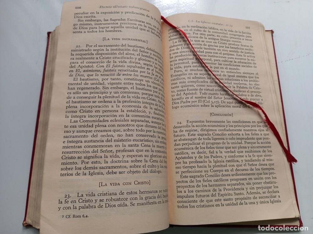 Libros de segunda mano: Documentos del Vaticano II. (Constituciones, Decretos, Declaraciones) 1968. - Foto 6