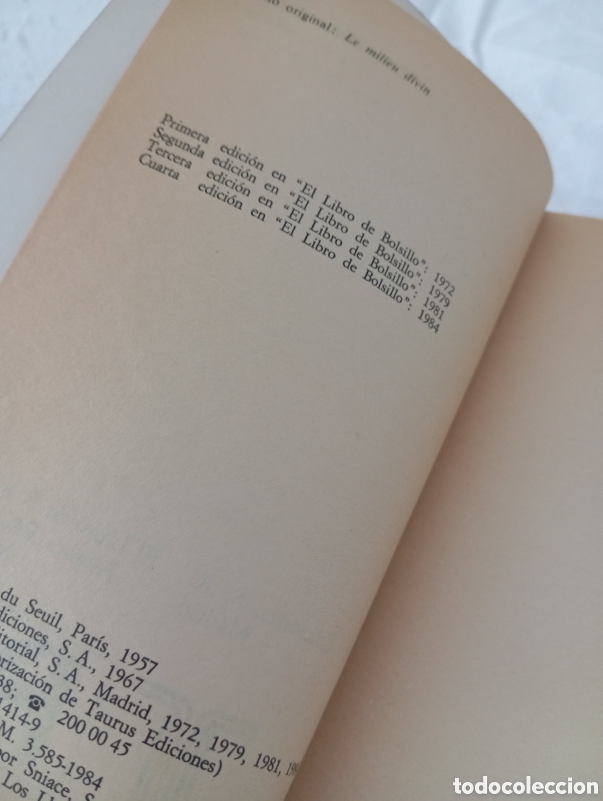 Libros de segunda mano: El medio divino. Teilhard de Chardin - Foto 3