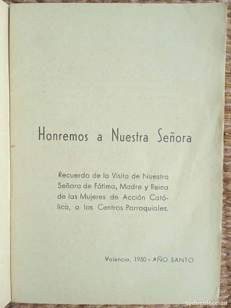 Libros de segunda mano: NUESTRA SE&Ntilde;ORA DE FATIMA - VALENCIA 1950 - Foto 2