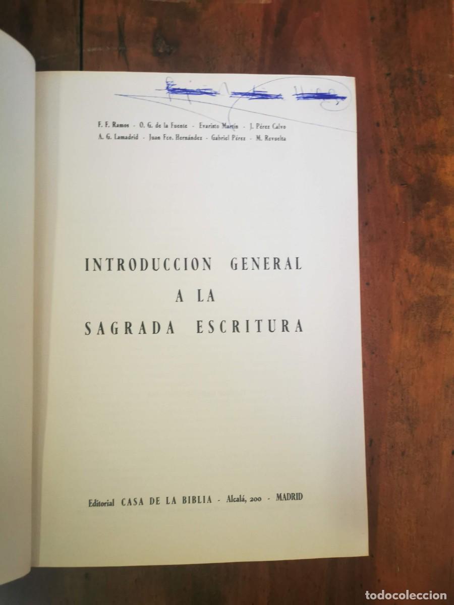 Libros de segunda mano: INTRODUCCI&Oacute;N general a la Sagrada Escritura - Foto 2