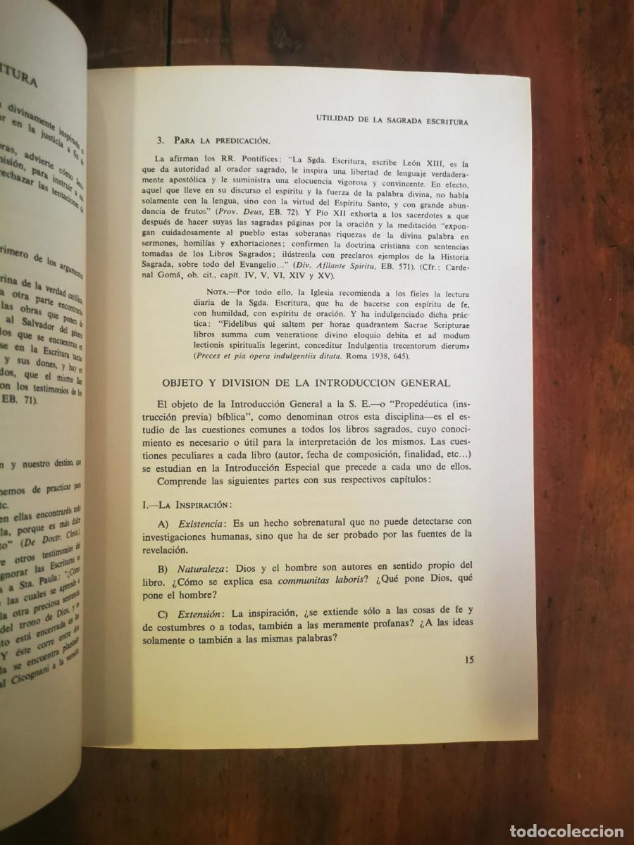 Libros de segunda mano: INTRODUCCI&Oacute;N general a la Sagrada Escritura - Foto 8