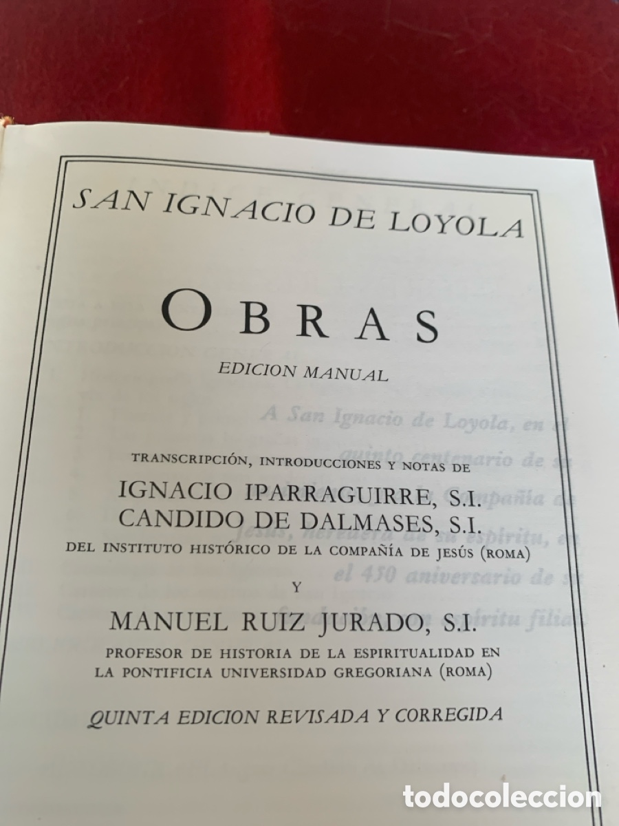 Libros de segunda mano: Obras de San Ignacio de Loyola. - Foto 5