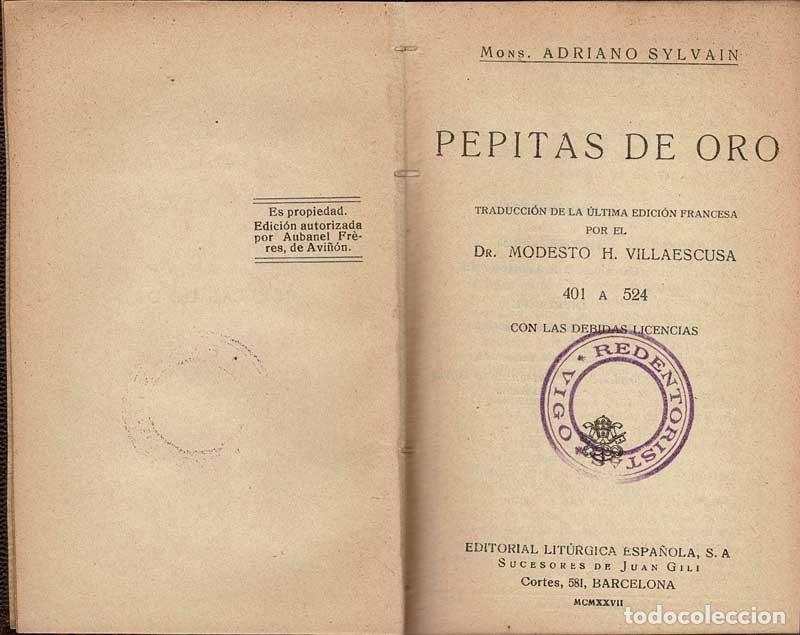 Libros de segunda mano: Pepitas de Oro V - Adriano Sylvain - Foto 3