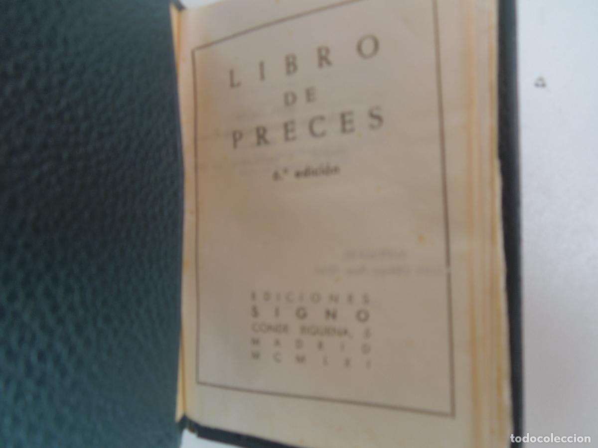 Libros de segunda mano: LIBRO DE PRECES - EDICIONES SIGNO 1959. - Foto 1