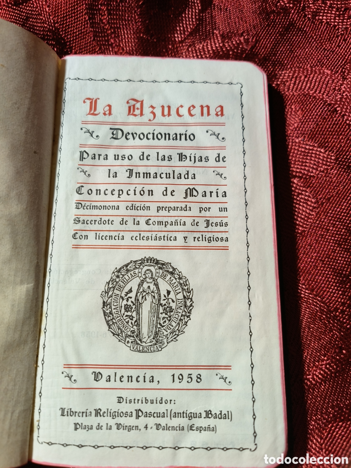 Libros de segunda mano: Devocionario. La Azucena. Valencia 1985 - Foto 4