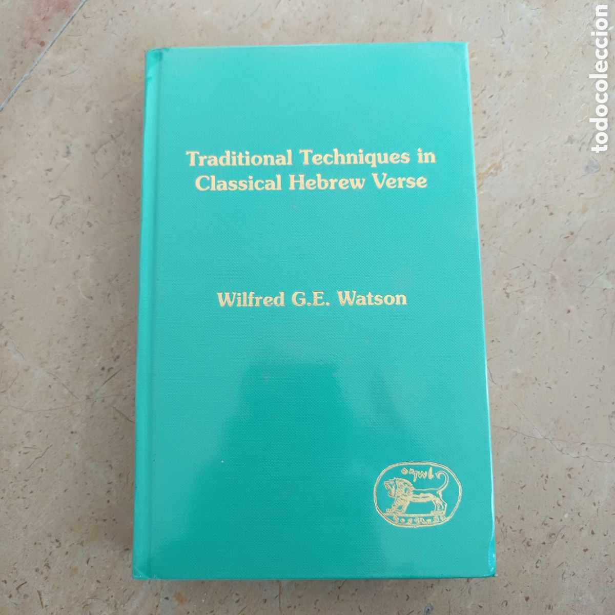 Libros de segunda mano: Traditional Techniques in Classical Hebrew Verse - Foto 1