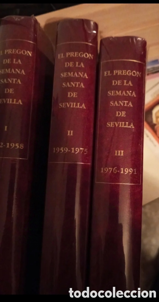 Libros de segunda mano: El Preg&oacute;n de la Semana Santa de Sevilla -3 tomos-