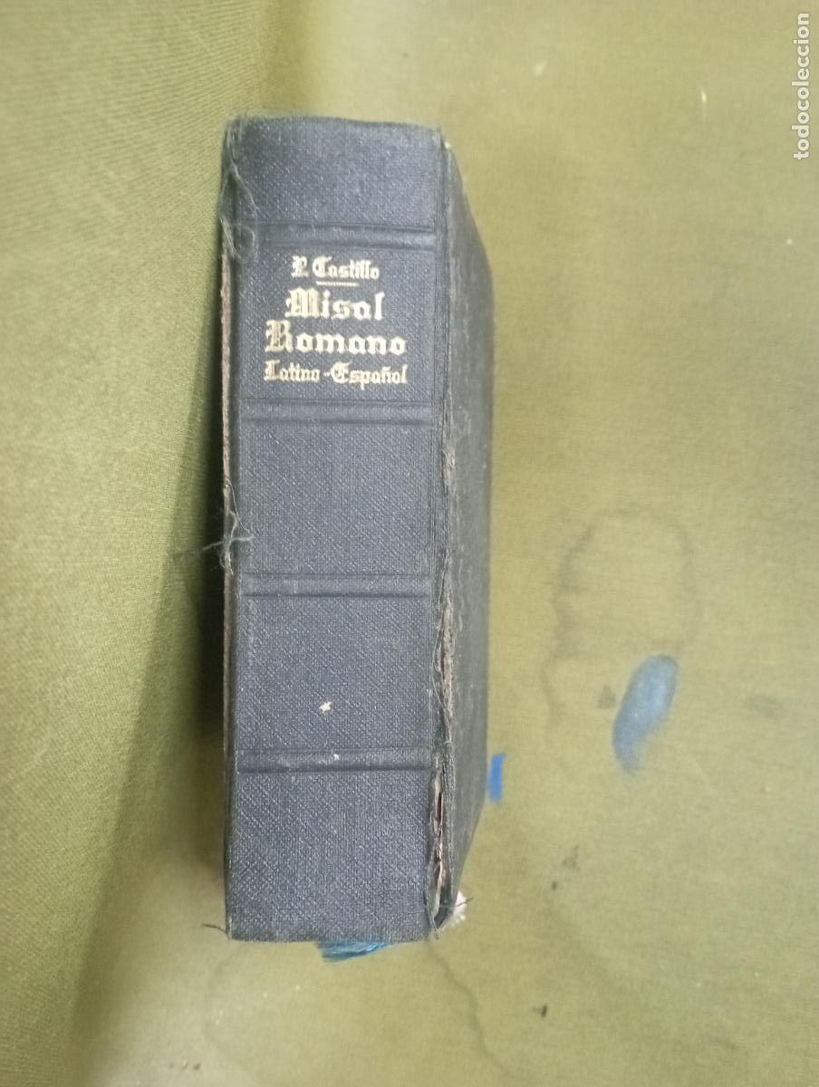 Libros de segunda mano: Misal romano en latin y castellano baltasr del castllo 1947 4&ordm; edicion