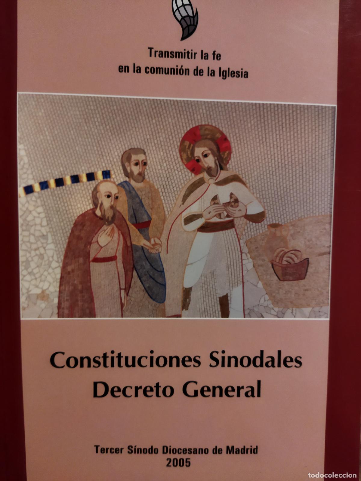 Libros de segunda mano: Constituciones Sinodales decreto General - Foto 1