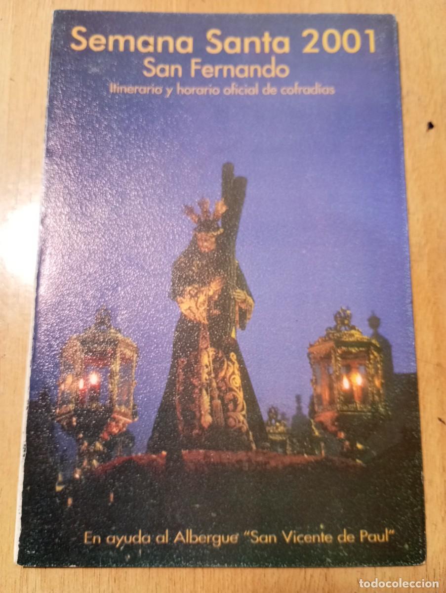 Libros de segunda mano: Semana santa san Fernando itinerario 2001 albergue san Vicente de Paul