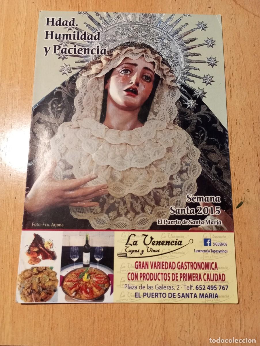 Libros de segunda mano: Itinerario semana santa el puerto de santa mar&iacute;a hermandad humildad y paciencia triptico