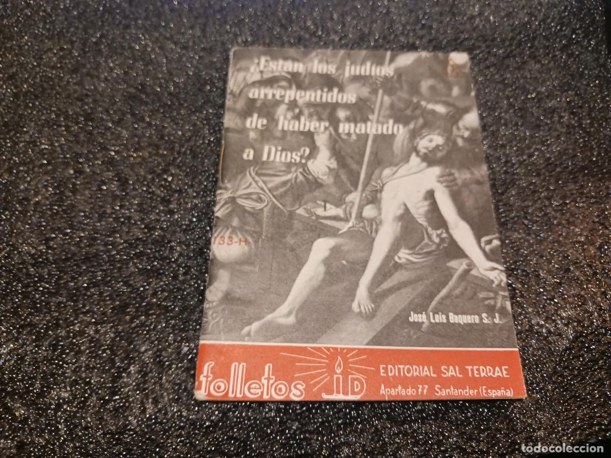 Libros de segunda mano: folleto cuadernillo, &iquest;estan los judios arrepentidos de haber matado a dios?