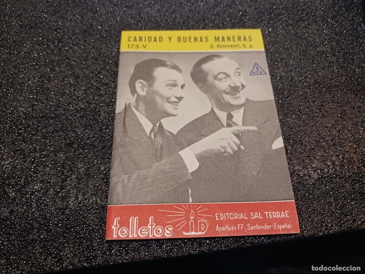 Libros de segunda mano: folleto cuadernillo, caridad y buenas maneras