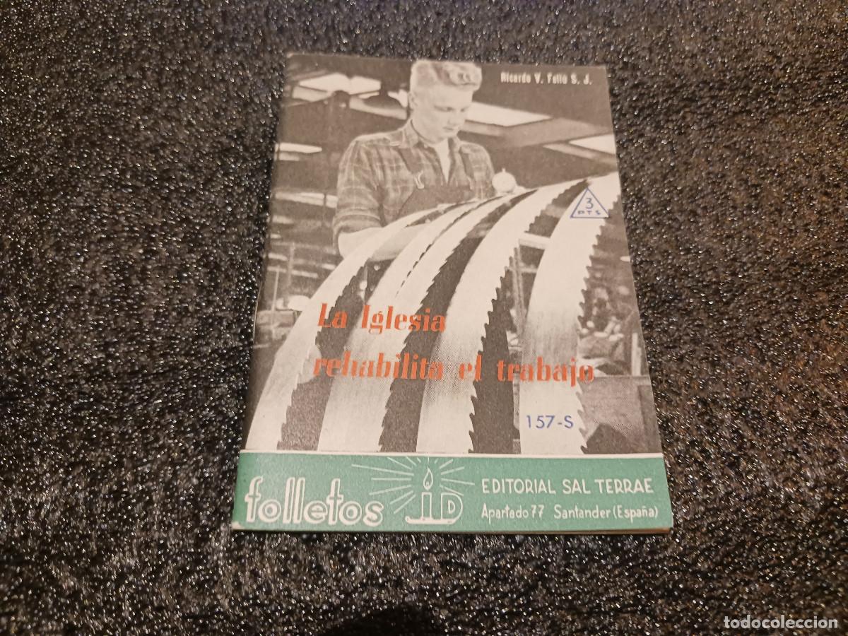 Libros de segunda mano: folleto cuadernillo, la iglesia rehabilita el trabajo
