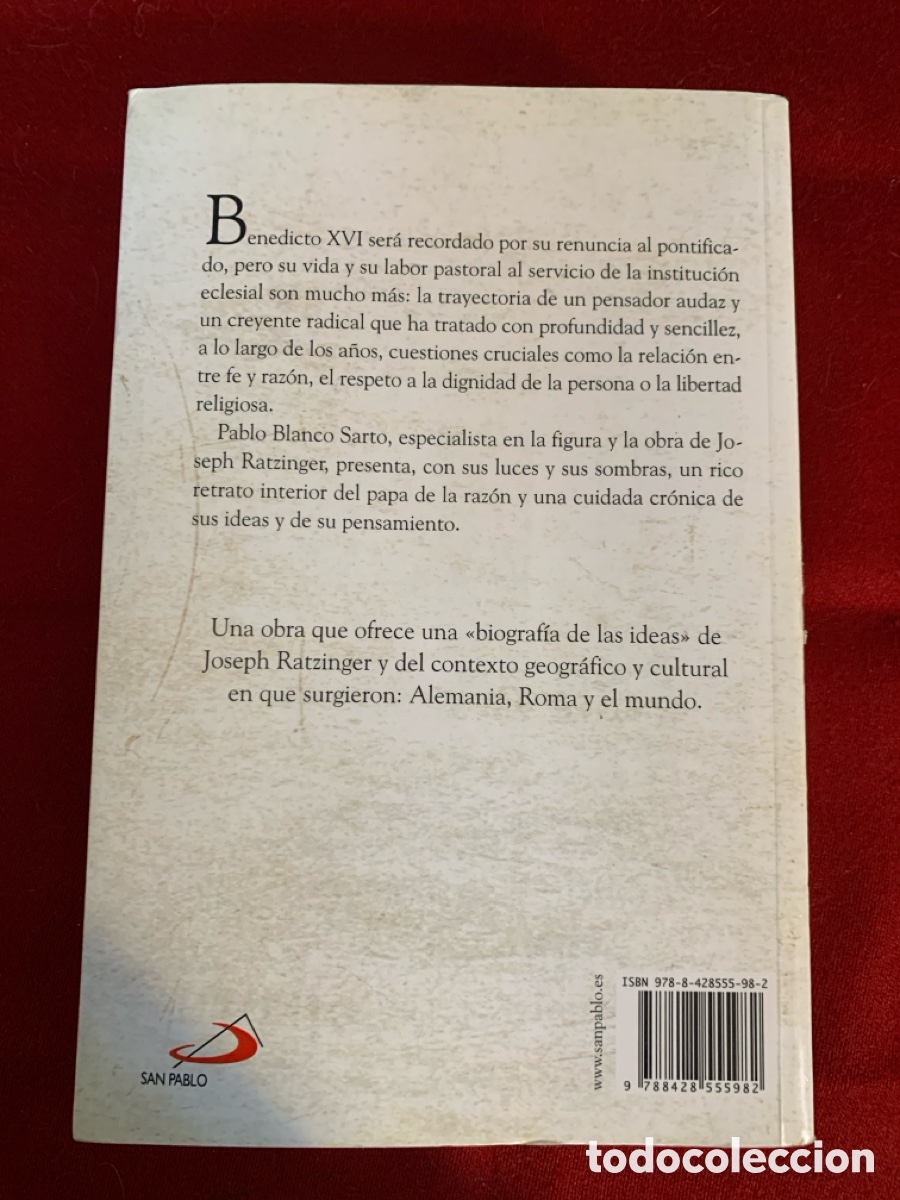 Libros de segunda mano: Benedicto XVI. La biograf&iacute;a. Pablo Blanco. - Foto 3