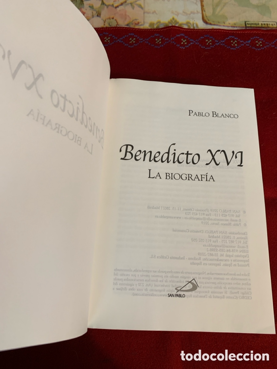 Libros de segunda mano: Benedicto XVI. La biograf&iacute;a. Pablo Blanco. - Foto 6