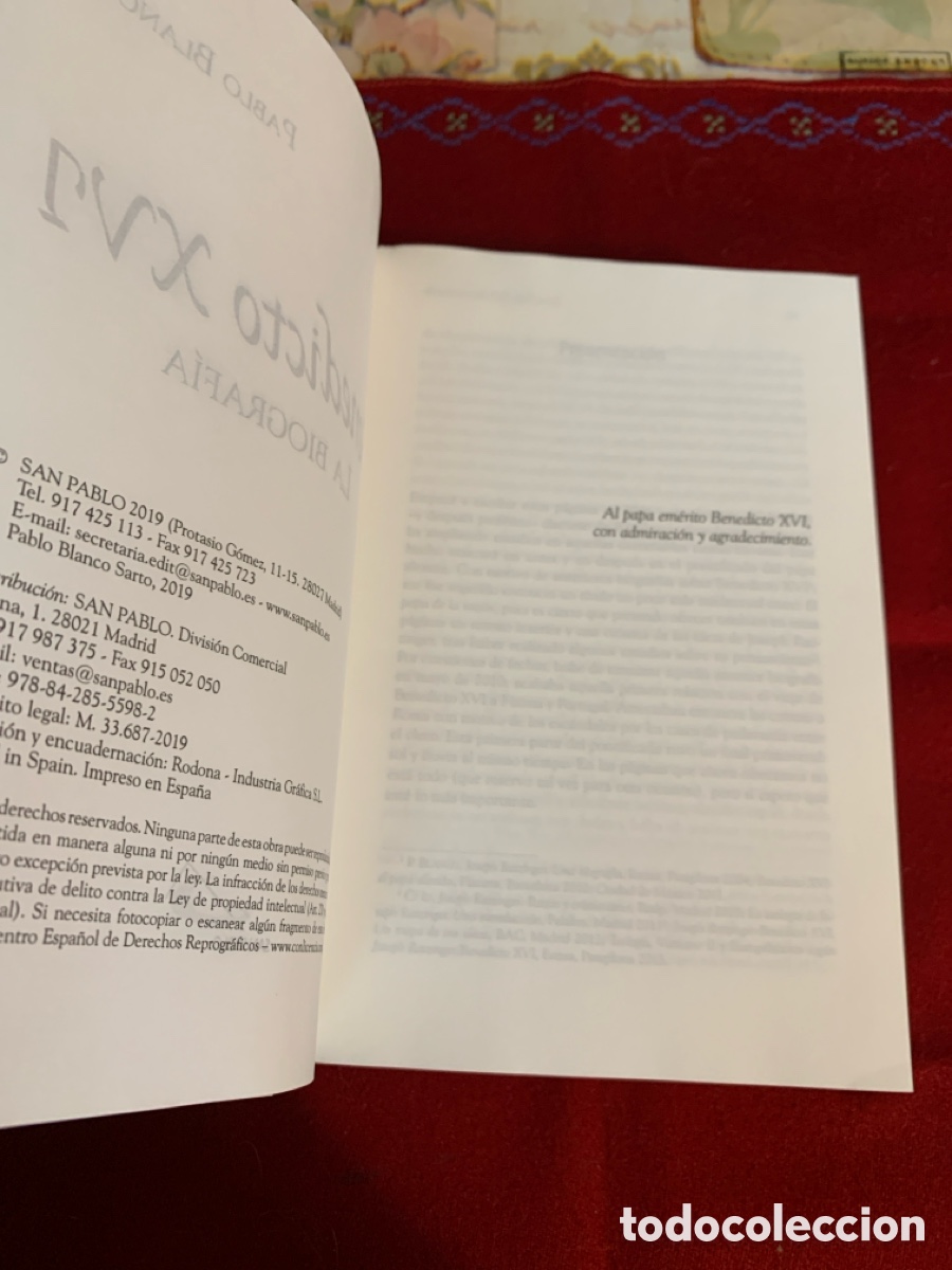 Libros de segunda mano: Benedicto XVI. La biograf&iacute;a. Pablo Blanco. - Foto 7