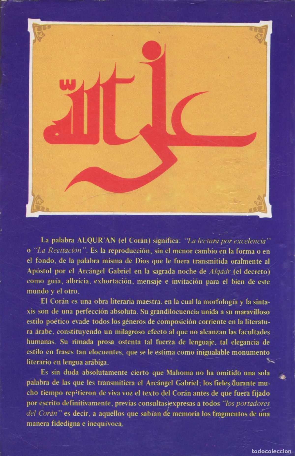Libros de segunda mano: El Coran - Mahoma - Foto 2