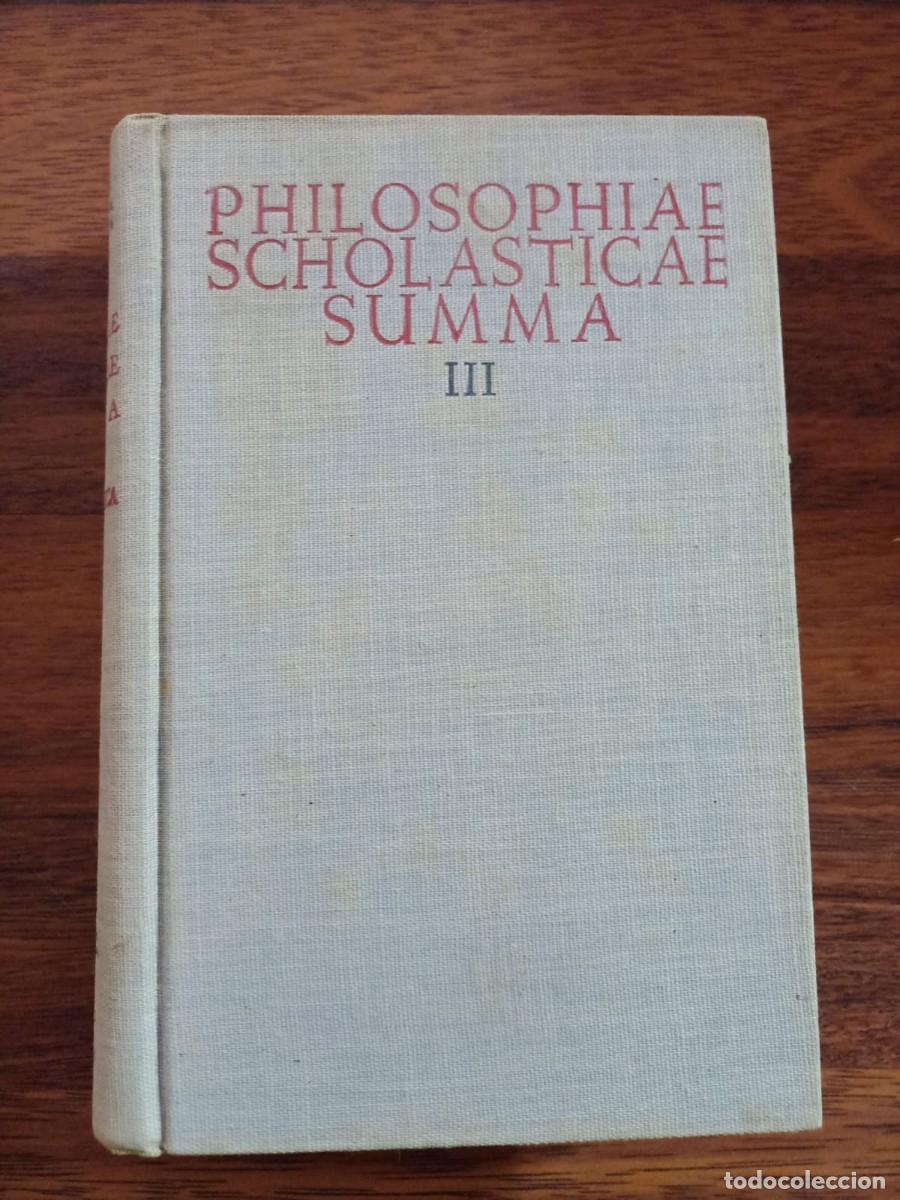 Libros de segunda mano: PHILOSOPHIAE SCHOLASTICAE SUMMA. 3 tomos. BAC - Foto 4