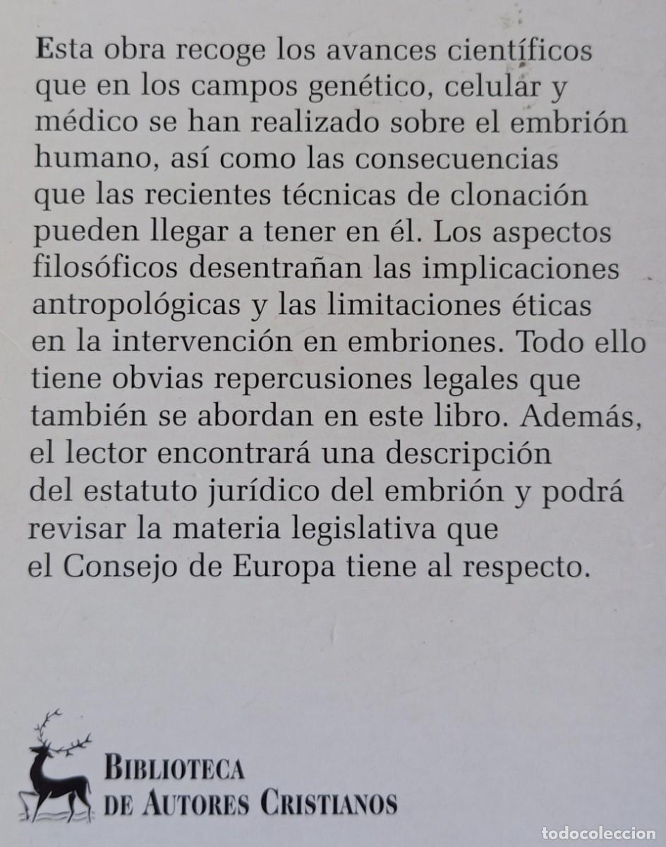 Libros de segunda mano: EL INICIO DE LA VIDA - BAC - Foto 2