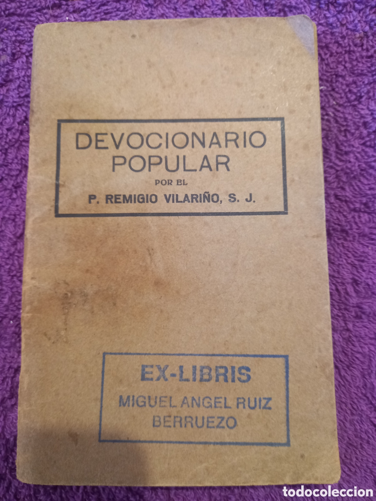 Libros de segunda mano: Devocionario popular por el pater Remigio Vilari&ntilde;o.