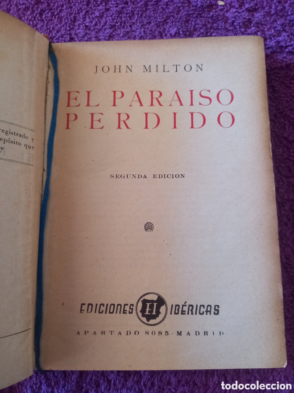 Libros de segunda mano: El para&iacute;so perdido. John Milton. - Foto 9