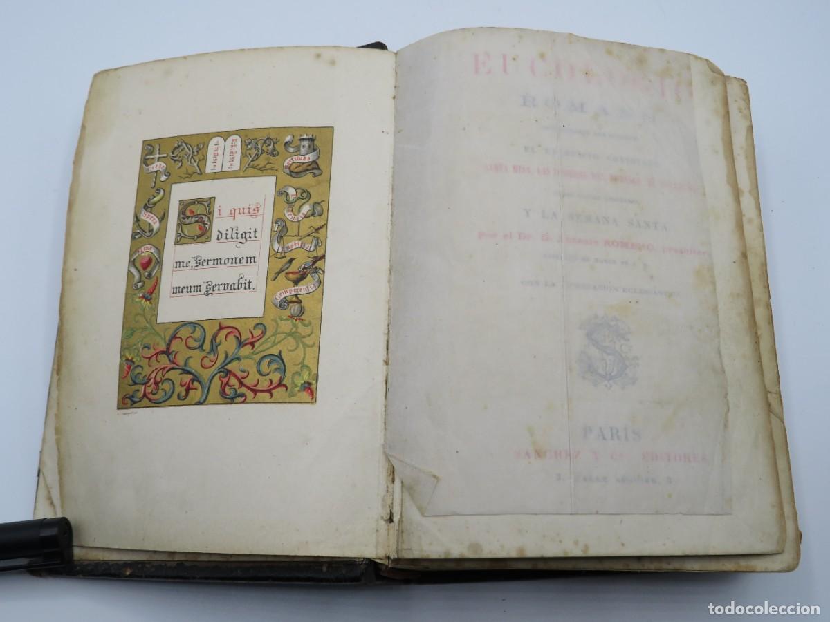 Libros de segunda mano: ANTIGUO LIBRO EUCOLOGIO ROMANO n. 104 B - Foto 6